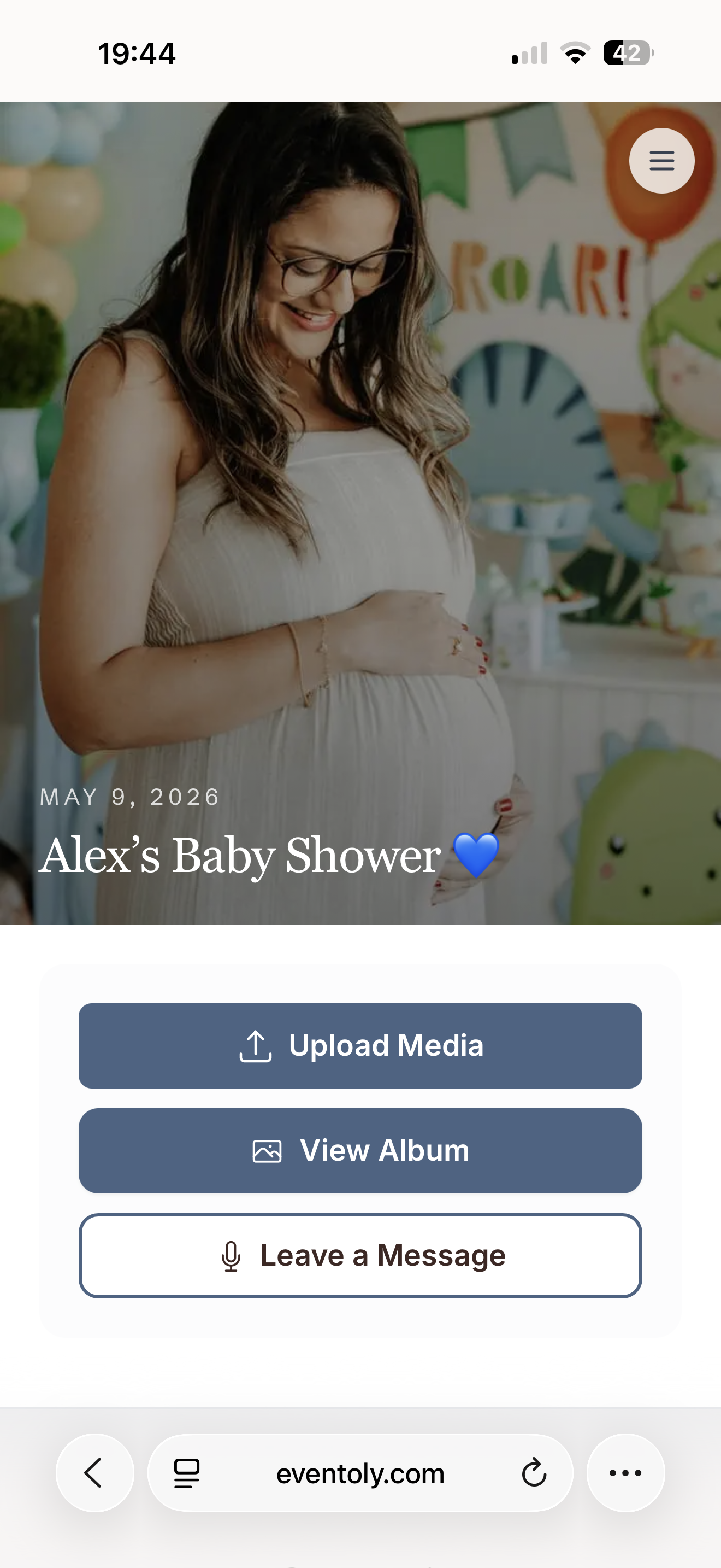How to make a shared album for a baby shower