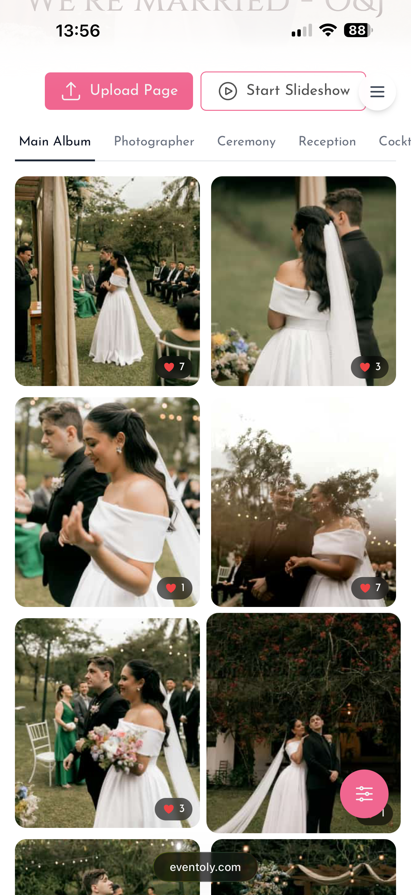 Wedding photo album