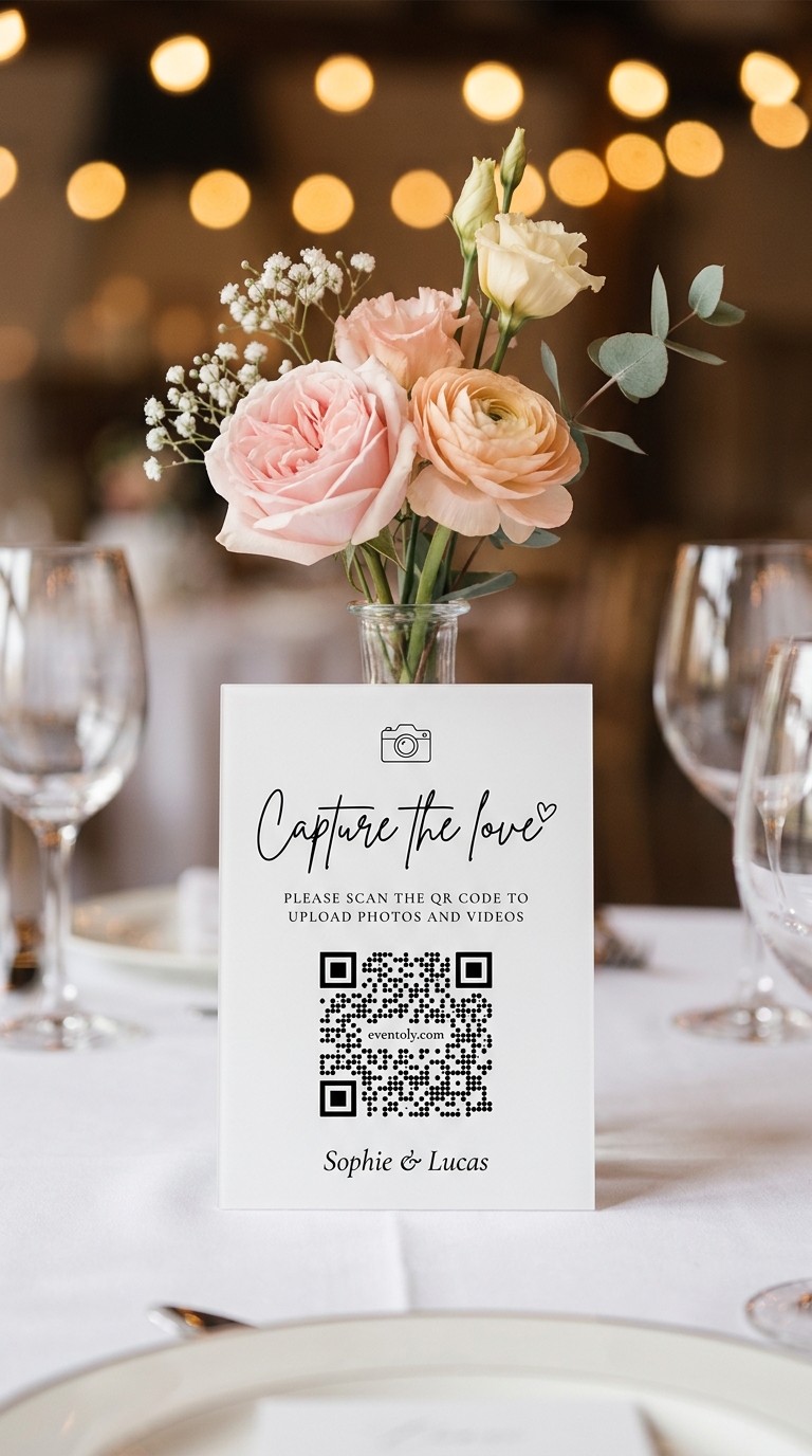 Wedding QR code for photos