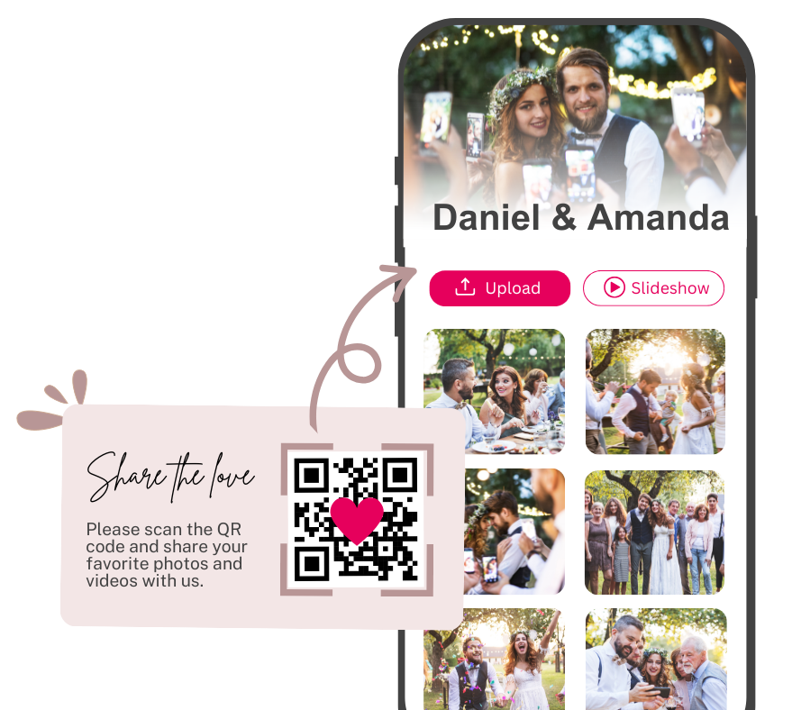 wedding qr code for photos