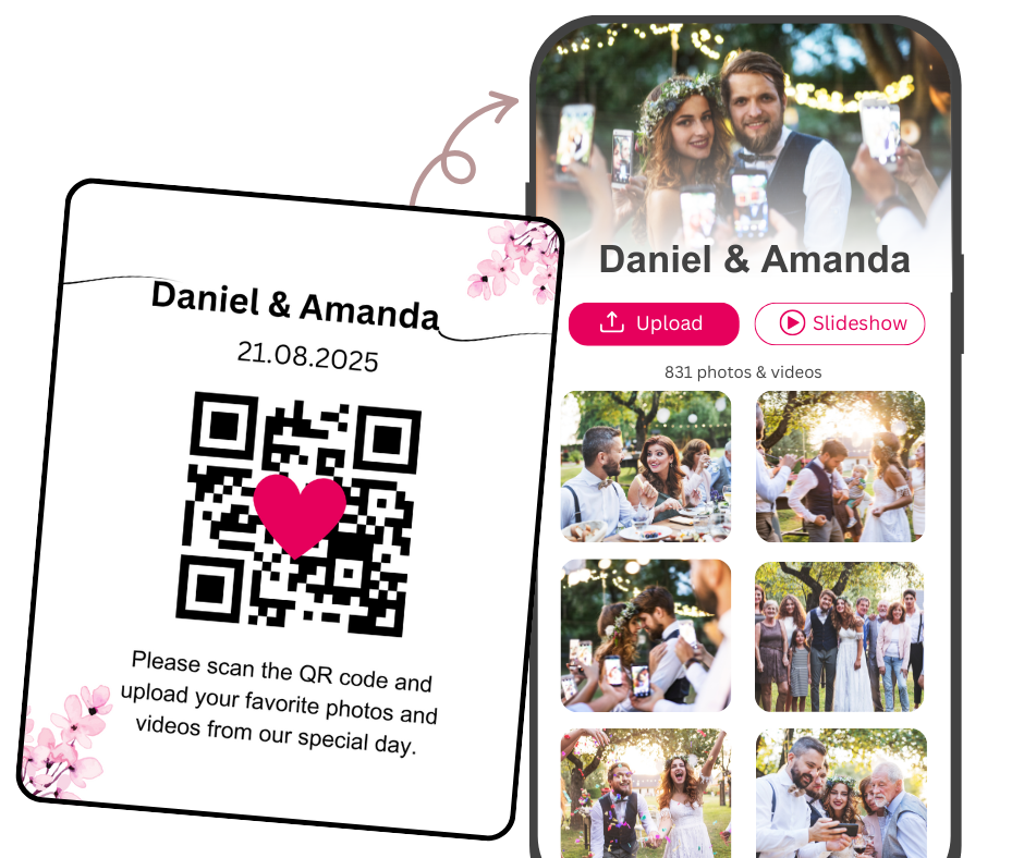 wedding qr code for photos